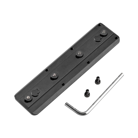 Keymod Rail Tripod Plate Adapter Mount BKMOD-140 with Safety Stop Screws,for Tripod Ball Head Ballhead,Compatible Arca Swiss RRS Dovetail