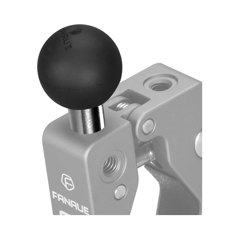 Ball Adapter with 1/4"-20 Threaded Post,Rubber and Stainless Steel 1" Ball,Can be Mounted on DA-90 DA-60 for More Expansion