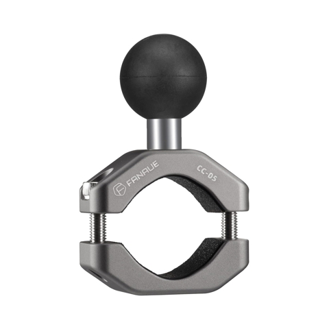 Premium Handlebar Clamp Mount U-Bolt Base | RAM Mounts B Size 1" Ball | Double Socket Arm | Bike Motorcycle Phone Holder | Fits 0.85" to 1.14" Diameter Rail | Aluminum Alloy Construction