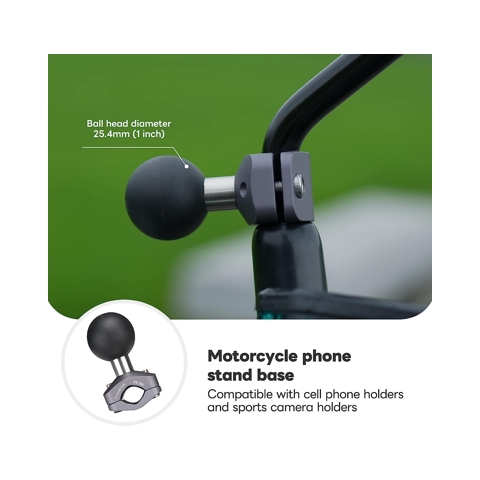 Ultimate Guide to Rearview Mirror U-Bolt Base: Compatible with RAM Mounts B Size 1" Ball, Double Socket Arm & Bike Motorcycle Phone Holder. Best for 0.4" to 0.6" Diameter Rail, Durable Aluminum Alloy